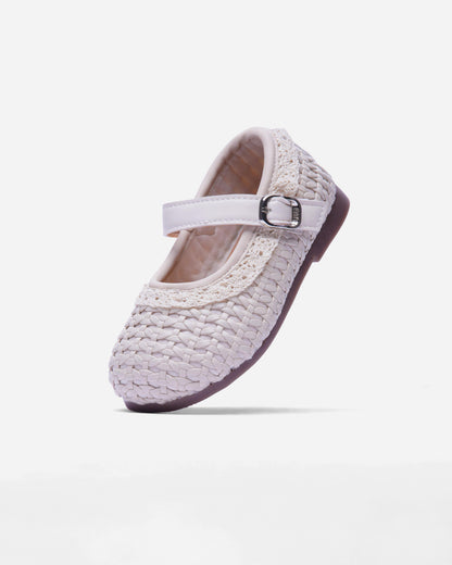 Girls Braided Ballet Flats (B10)