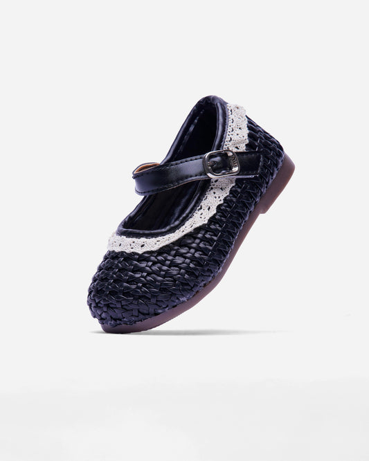 Girls Braided Ballet Flats (B11)